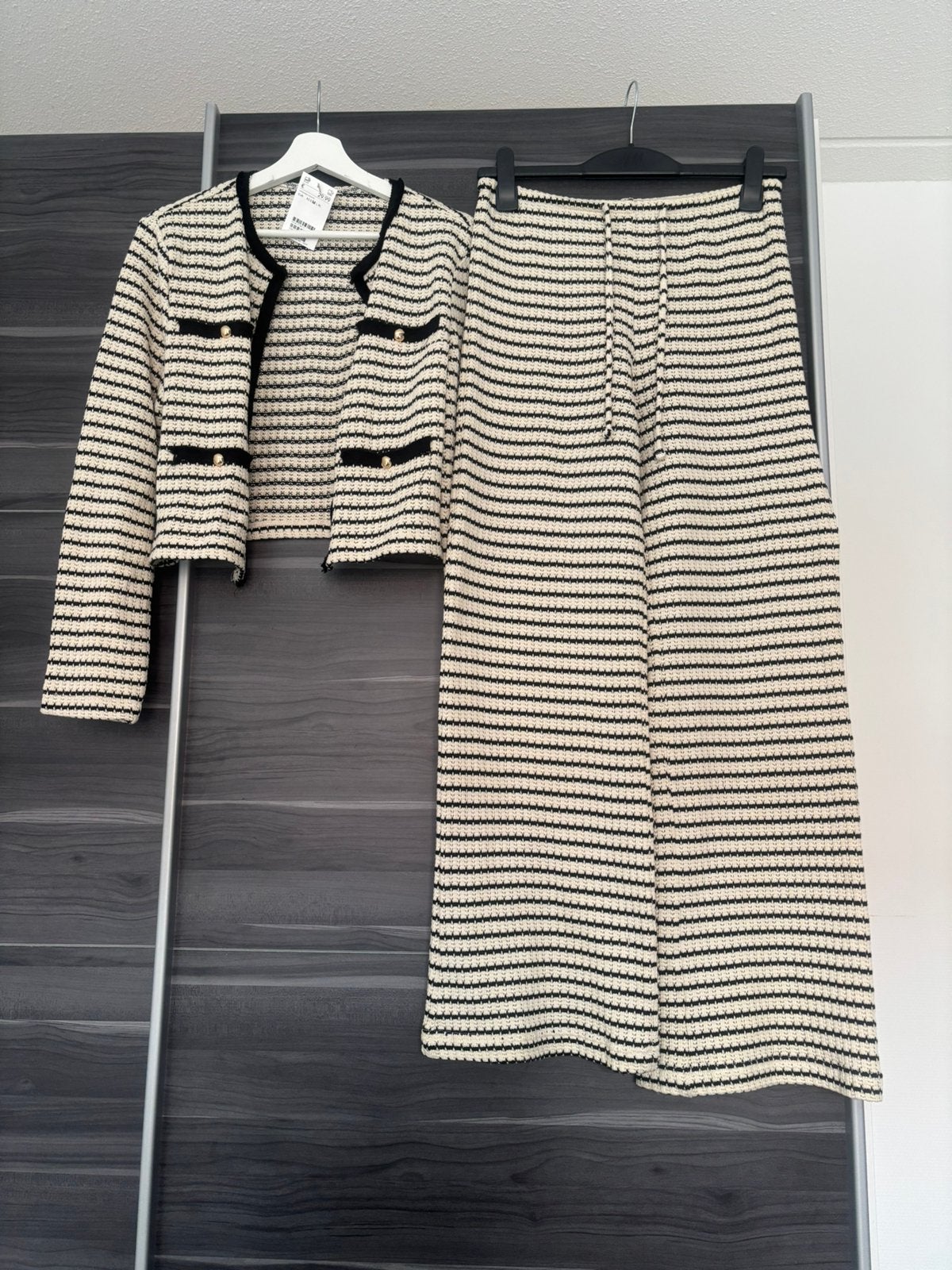 Co-ord set (broek en vestje) “gebreid”  H&M maat S/M, Kleding | Dames, Overige Dameskleding, Ophalen of Verzenden, Nieuw