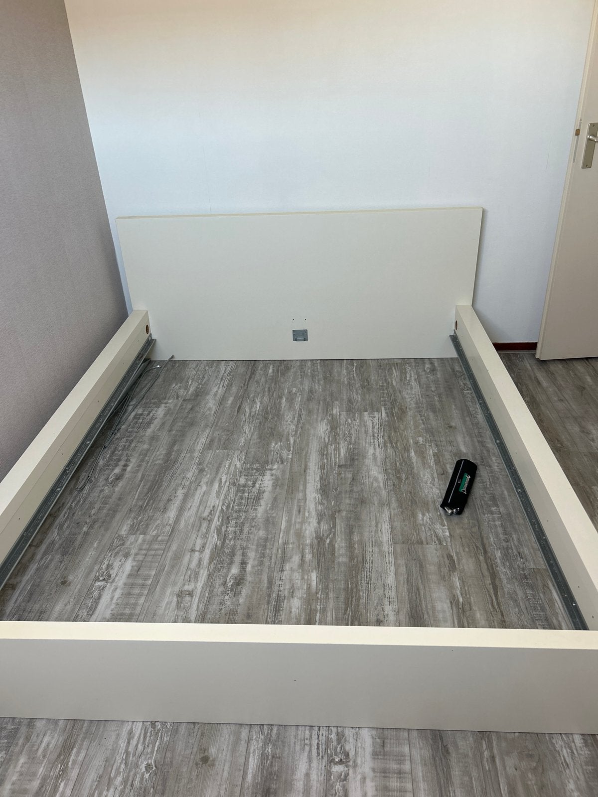 IKEA Malm bed 160x200 cm (excl. lattenbodems/matras), Ophalen, Gebruikt, Wit, Tweepersoons