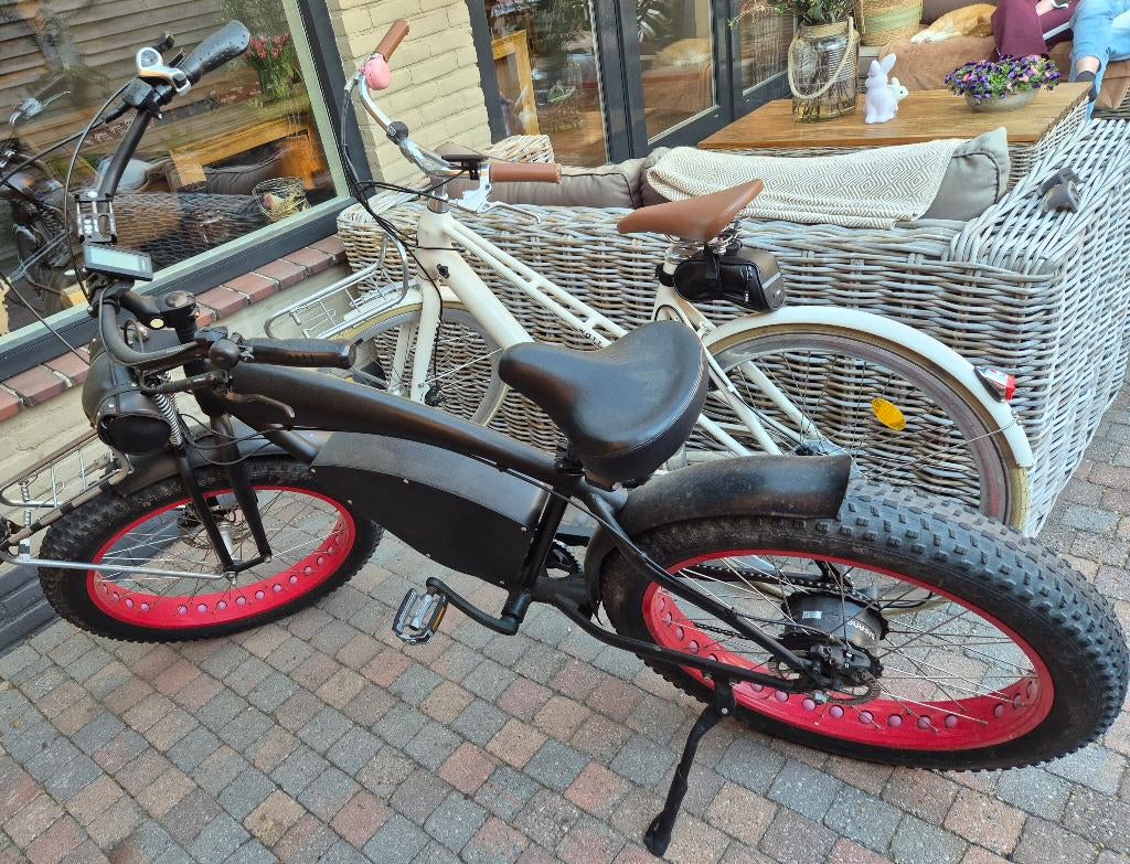 RETRO Beach (E-bike) Cruiser 7 versnelling + 5 traponderst., Fietsen en Brommers, Elektrische fietsen, Zo goed als nieuw, 51 tot 55 cm