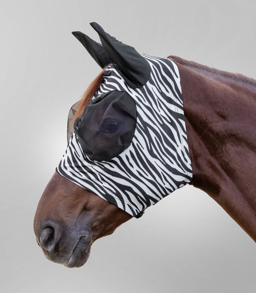 Waldhausen vliegenmasker puck zebra X-full en pony, Overige merken, Vliegendeken, Nieuw, La frontiere