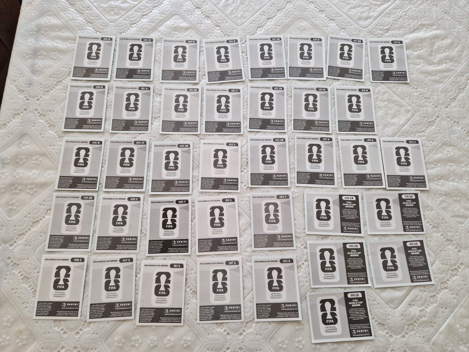 Panini WK 2026 stickers - 38 stuks, Verzamelen, Stickers, Ophalen of Verzenden, Zo goed als nieuw, Sport