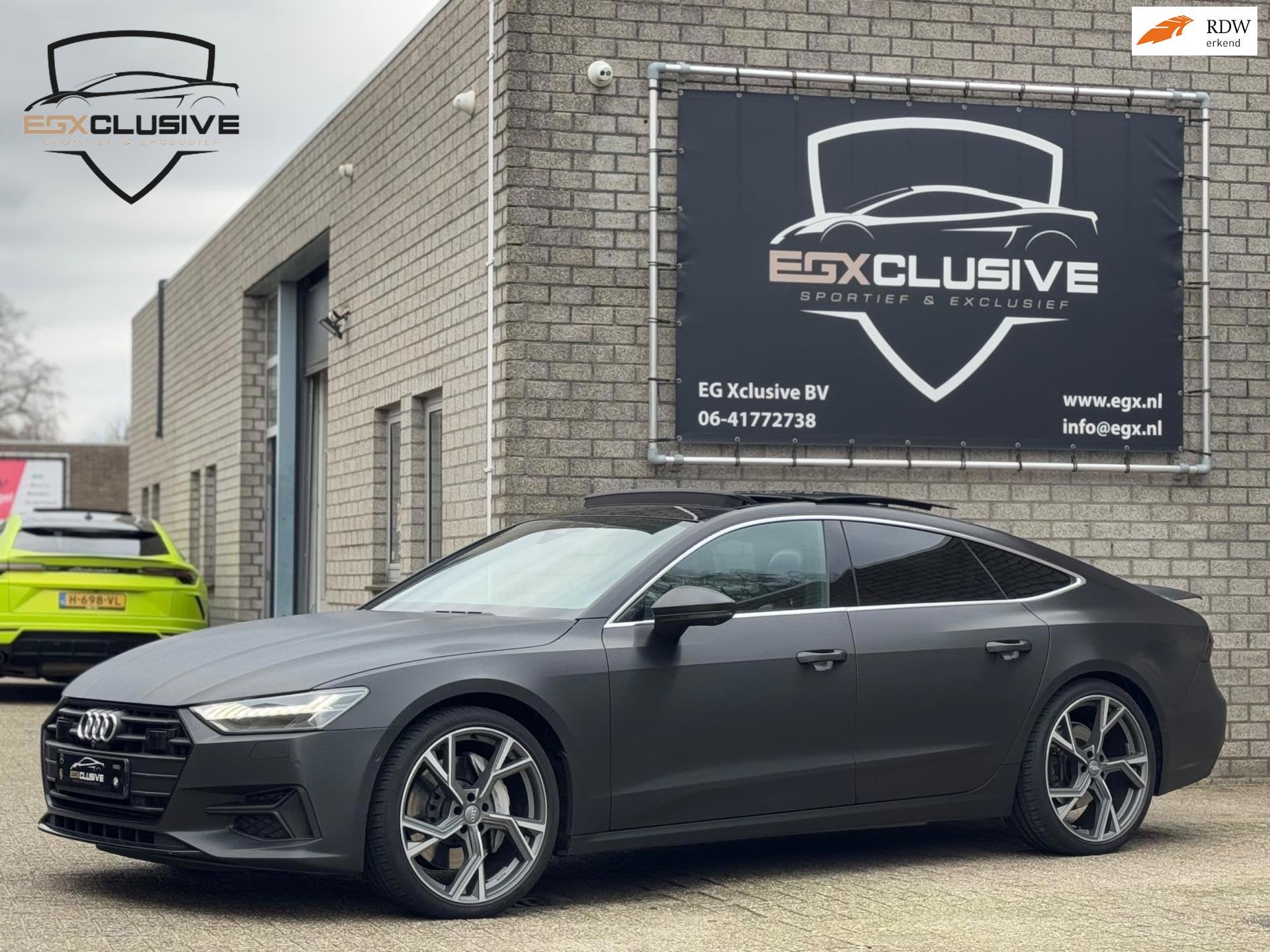 Audi A7 SPORTBACK 55 TFSI quattro Pro Line S ACC/HUD/PANO/LU, Auto's, Dealer onderhouden, Gebruikt, 2995 cc, 2000 kg