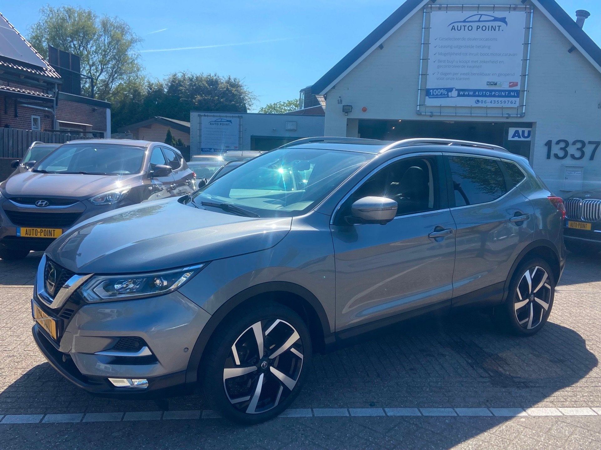Nissan Qashqai 1.2 TEKNA PANO/360CAM/LANE/BLINDSPOT/KEYLESS, Gebruikt, 4 cilinders, 116 pk, Bedrijf