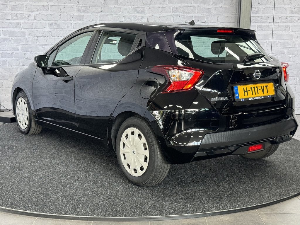 Nissan Micra 1.0 IG-T Visia Airco Bluetooth (bj 2020), Auto's, Nissan, Voorwielaandrijving, Zwart, Origineel Nederlands, Onderhoudsboekje