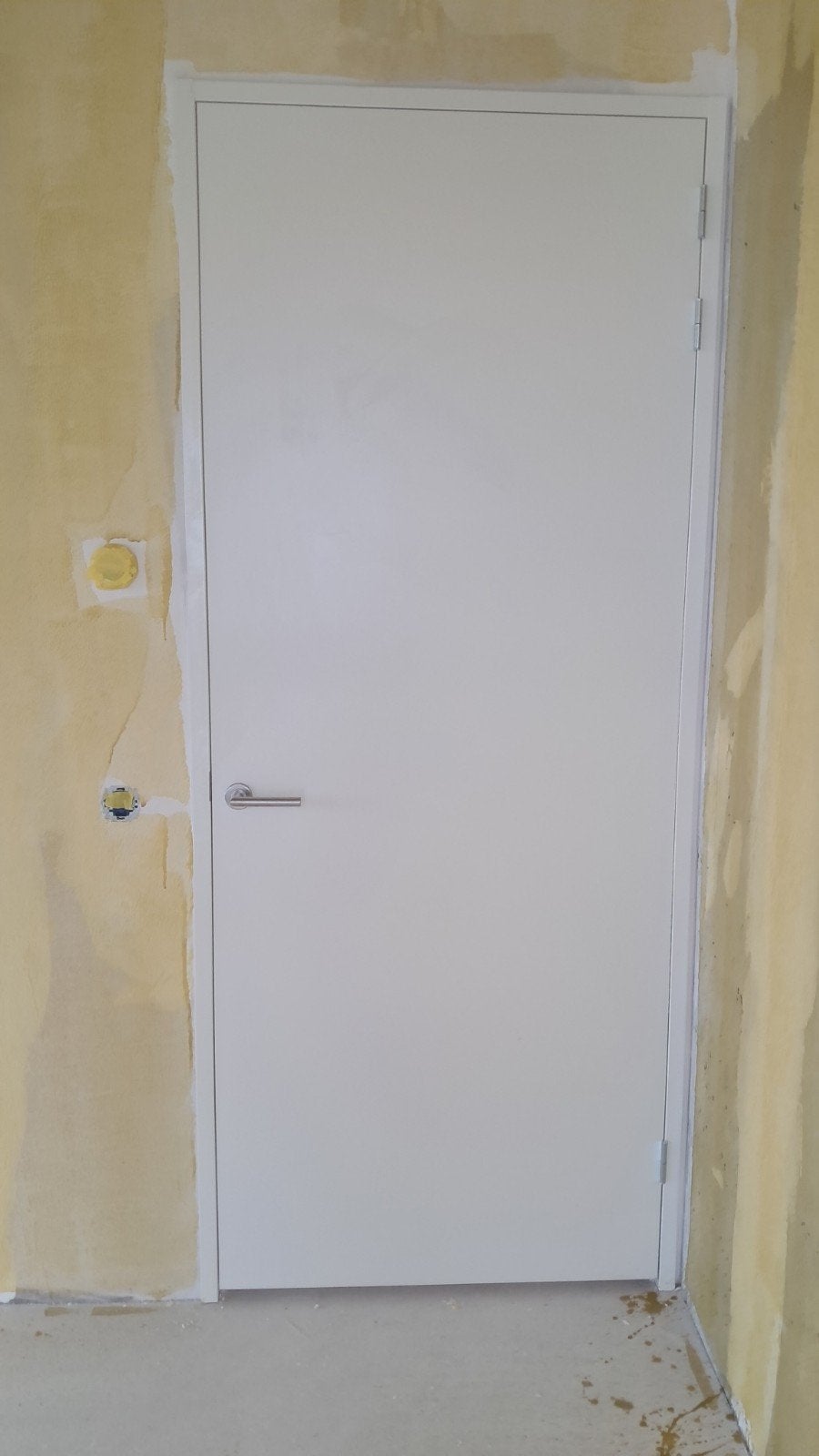 Stompe deur, inclusief stalen kozijn en deurbeslag., Ophalen, Nieuw, Binnendeur, 215 cm of meer