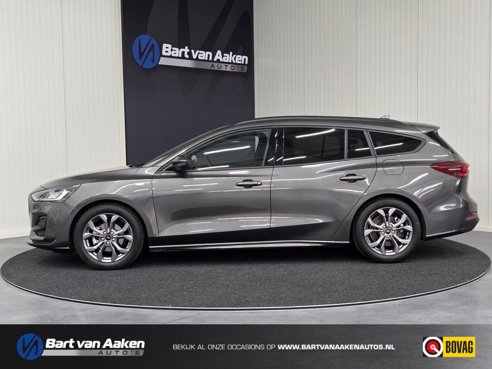 Ford Focus Wagon 1.0 Hybrid ST Line X Keyless Camera Adaptiv, Auto's, Zwart, Met garantie (alle), Handgeschakeld, 19 km/l