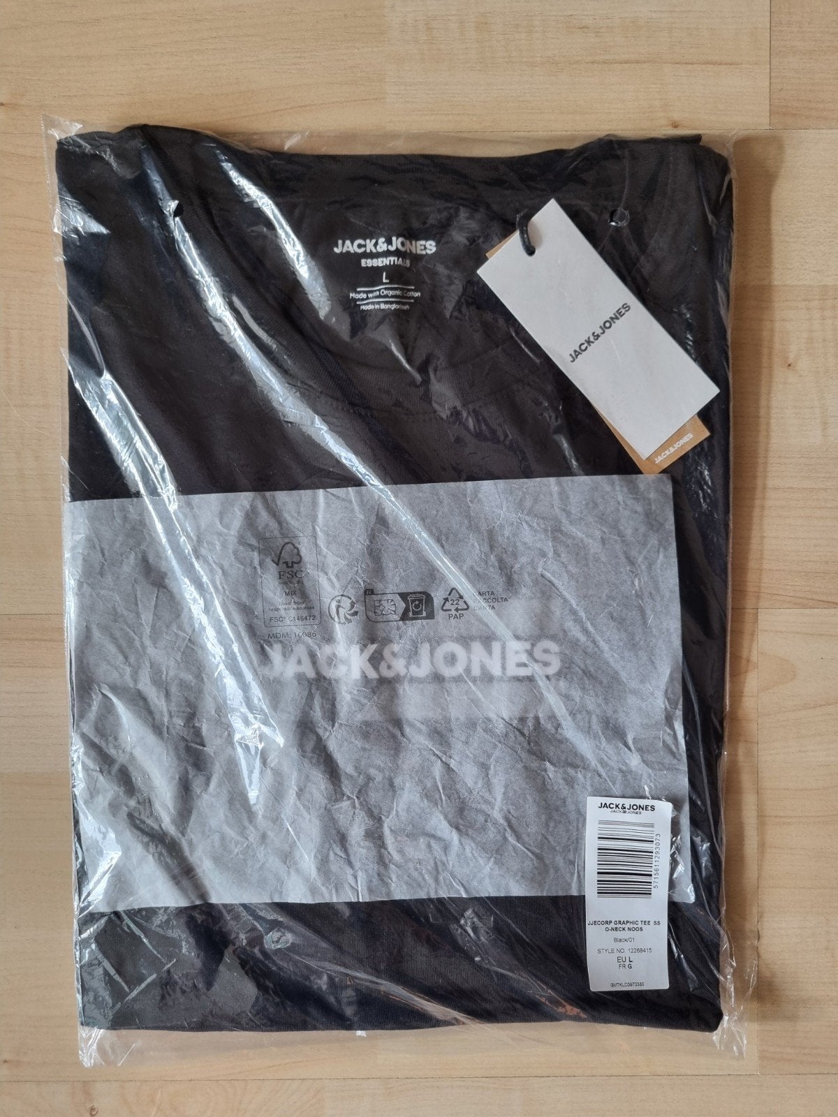 T-shirt Jack & Jones JJECorp Graphic Tee - maat L - NIEUW, Kleding | Heren, T-shirts, Maat 52/54 (L), Zwart, Nieuw, Ophalen of Verzenden
