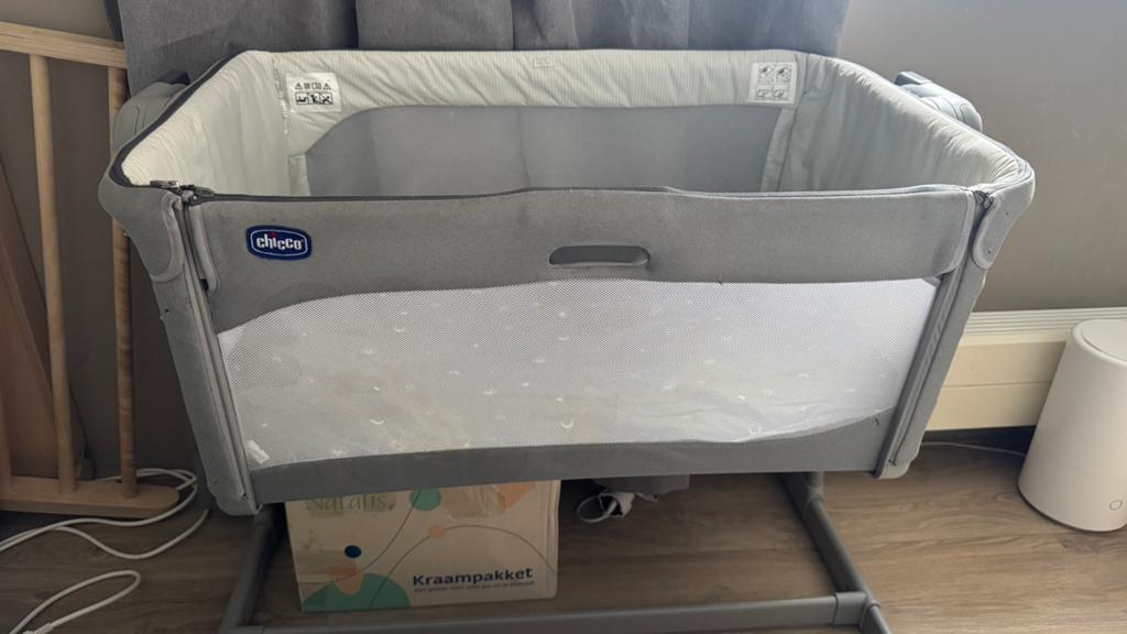 Chicco next to me magic evo gray, Kinderen en Baby's, Babywiegjes en Ledikanten, Ophalen, Zo goed als nieuw, Wieg