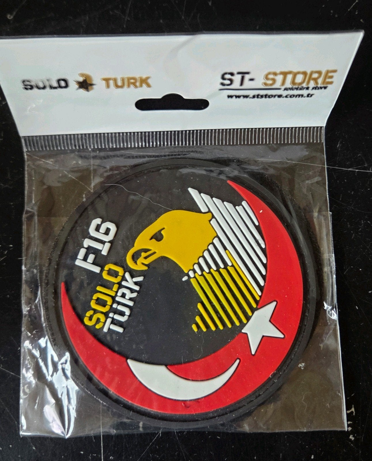 F-16 Soloturk patch, Verzamelen, Ophalen of Verzenden, Zo goed als nieuw, Patch, Badge of Embleem