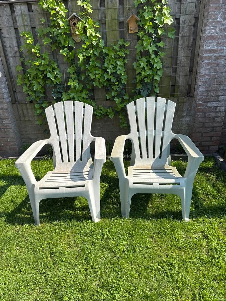 2 Ideale tuinstoelen Kwantum, Tuin en Terras, Tuinmeubel-accessoires, Gebruikt, Ophalen