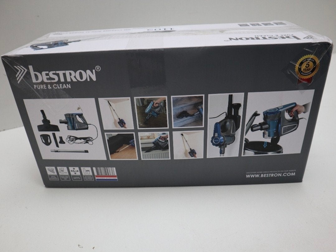 Bestron AVC800/VC808-3 Steelstofzuiger met snoer, Witgoed en Apparatuur, Ophalen of Verzenden, Zo goed als nieuw, Reservoir, Steelstofzuiger