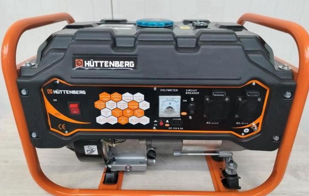Nieuw Hüttenberg 8500 aggregaat 3300watt met 1 jaar garantie, Ophalen, Altijd het goedkoopste, Benzine, Aggregaten en ruime sortering gereedschapswagens