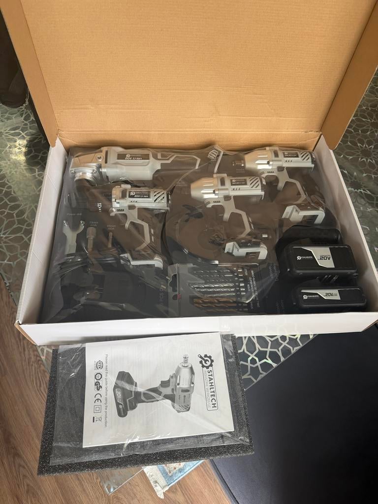 Stahltech Powertool Set 4 Machines - Complete Gereedschapset, 600 watt of meer, Variabele snelheid, Overige typen, Nieuw