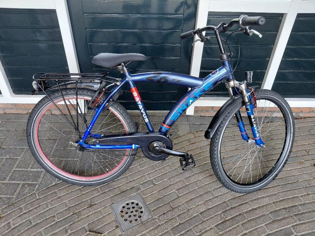 Jongensfiets Batavus Snake 26 inch, Terugtraprem, Gebruikt, Versnellingen, Batavus.
