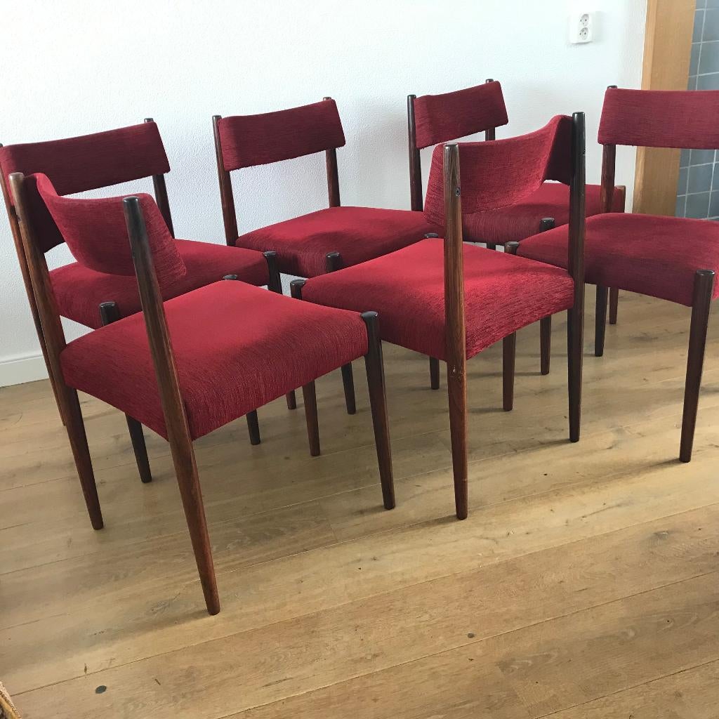 6 vintage Bovenkamp Aksel Bender Madsen stoel stoelen, Gebruikt, Ophalen of Verzenden, Nvt, Eén