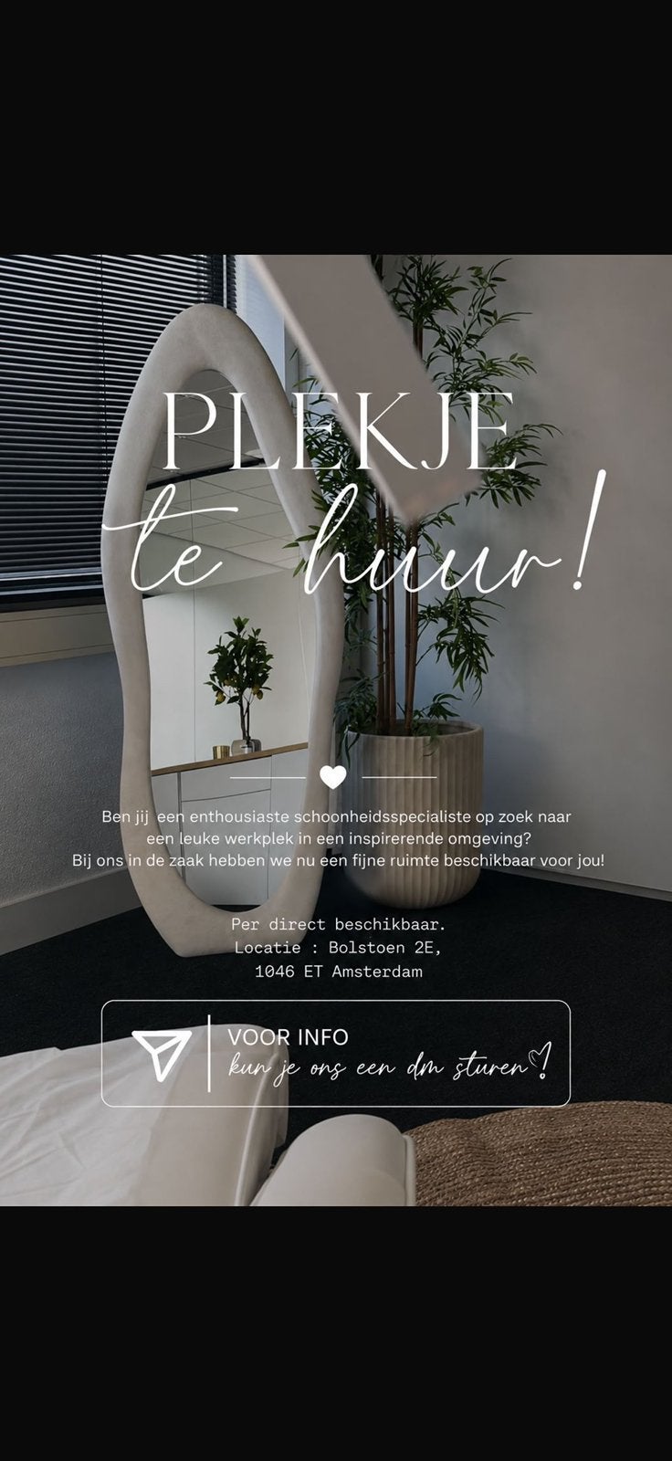 Verhuur Salon, Huizen en Kamers, Kamers te huur, Amsterdam