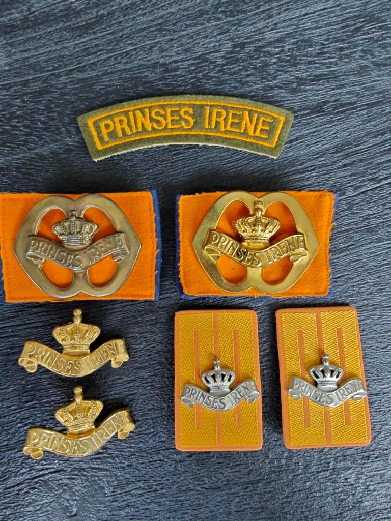 Lot Prinses Irene Brigade, Ophalen of Verzenden, Landmacht, Nederland, Embleem of Badge