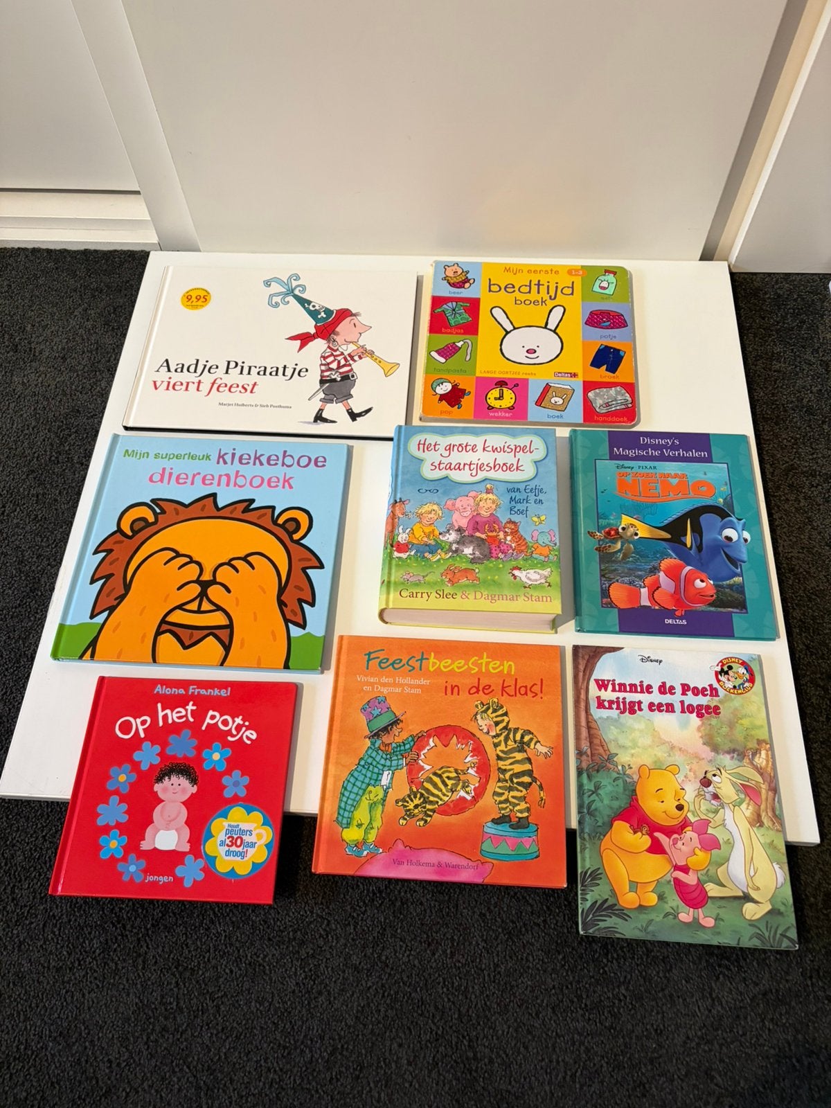 Set van 8 voorleesboeken o.a Carry Slee, Winny de Poe, Ophalen of Verzenden, Gelezen, 1 tot 2 jaar