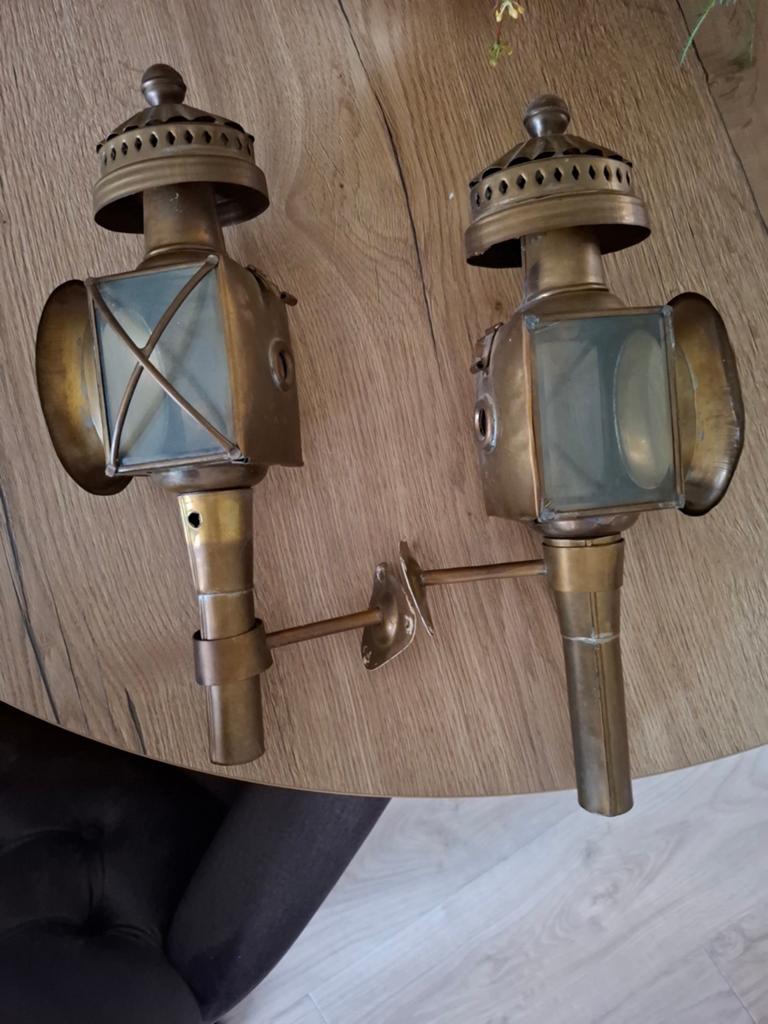 Antieke koetslampen - Set van 2, Ophalen of Verzenden