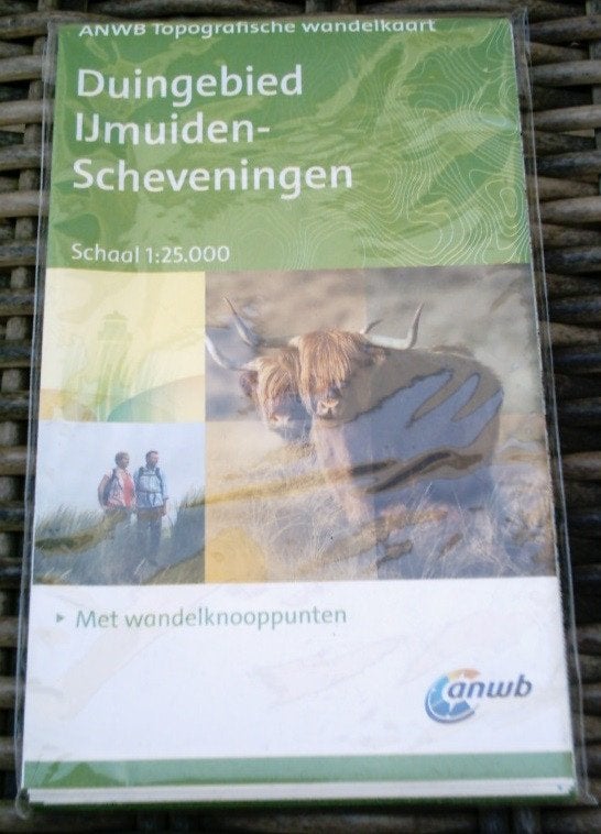 ANWB wandelkaart. Duingebied IJmuiden-Scheveningen., Boeken, Nieuw, Ophalen of Verzenden, Landkaart, 1800 tot 2000