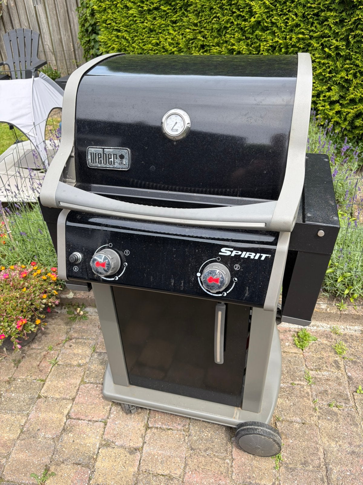 Weber Spirit E-210 Original gasbarbecue, GBS roosters, hoes, Ophalen, Gebruikt