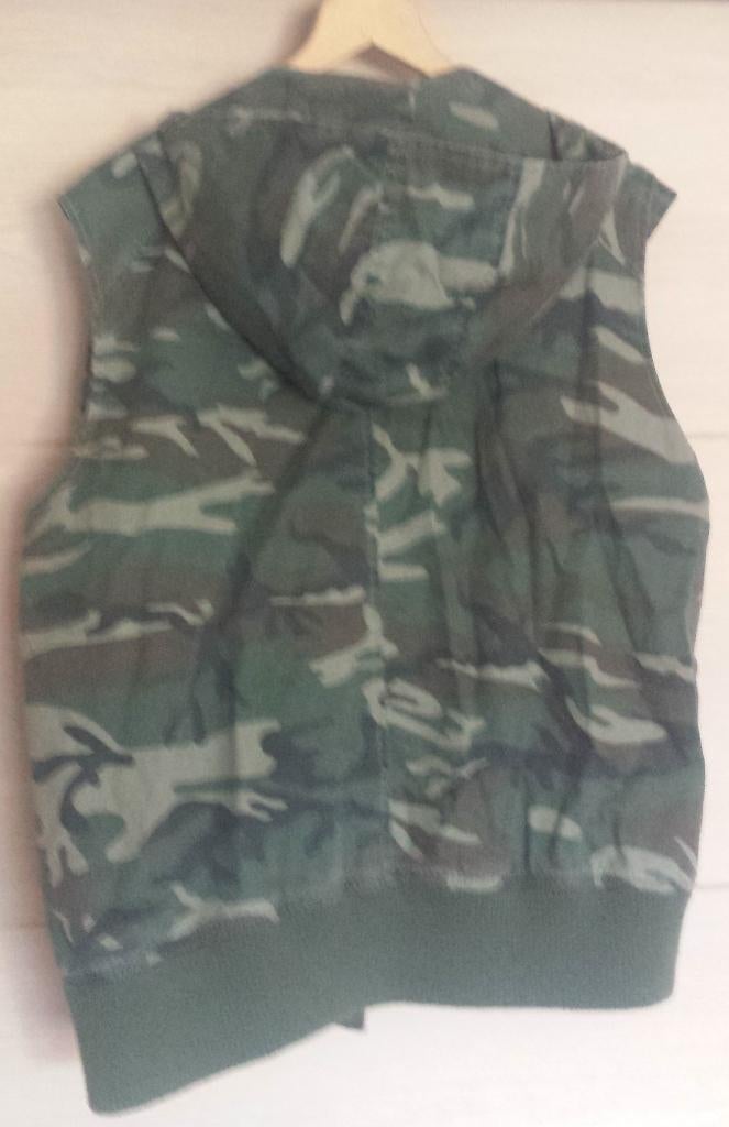 camouflage bodywarmer+capuchon denim John F.Gee maat XL, Verzenden, Nieuw, Maat 46/48 (XL) of groter, Overige kleuren