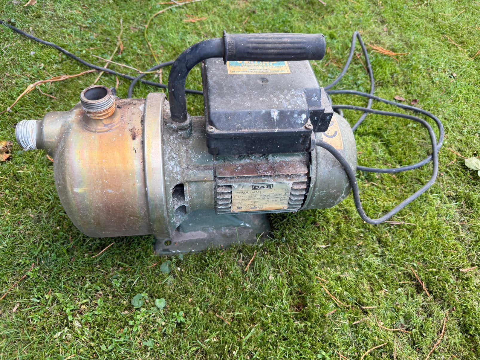 beregeningspomp RVS DAB Jetinox 110 M - Goed werkend, Tuin en Terras, Ophalen, Zo goed als nieuw, Beregeningspomp