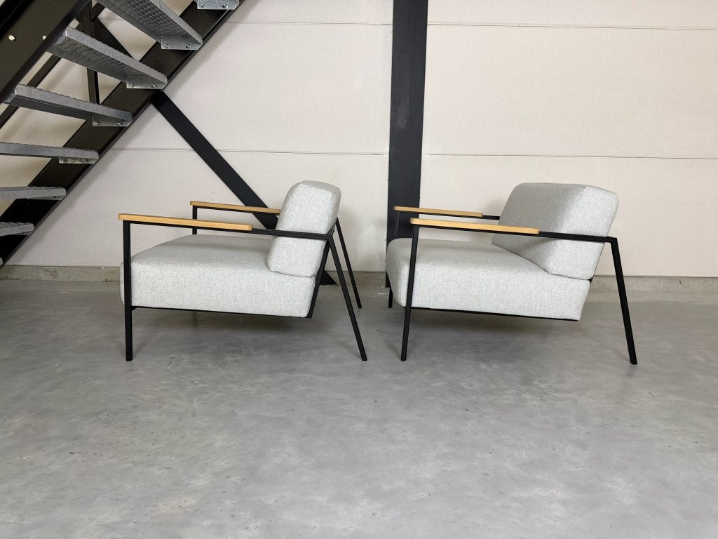 Studio Henk Co Lounge Chair – Set van 2 - Als Nieuw, Ophalen, 75 tot 100 cm, Zo goed als nieuw, 75 tot 100 cm