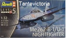 Revell 1:32 Messerschmitt ME 262 B-1 4995 modelbouw, Hobby en Vrije tijd, Modelbouw | Vliegtuigen en Helikopters, Revell, Nieuw