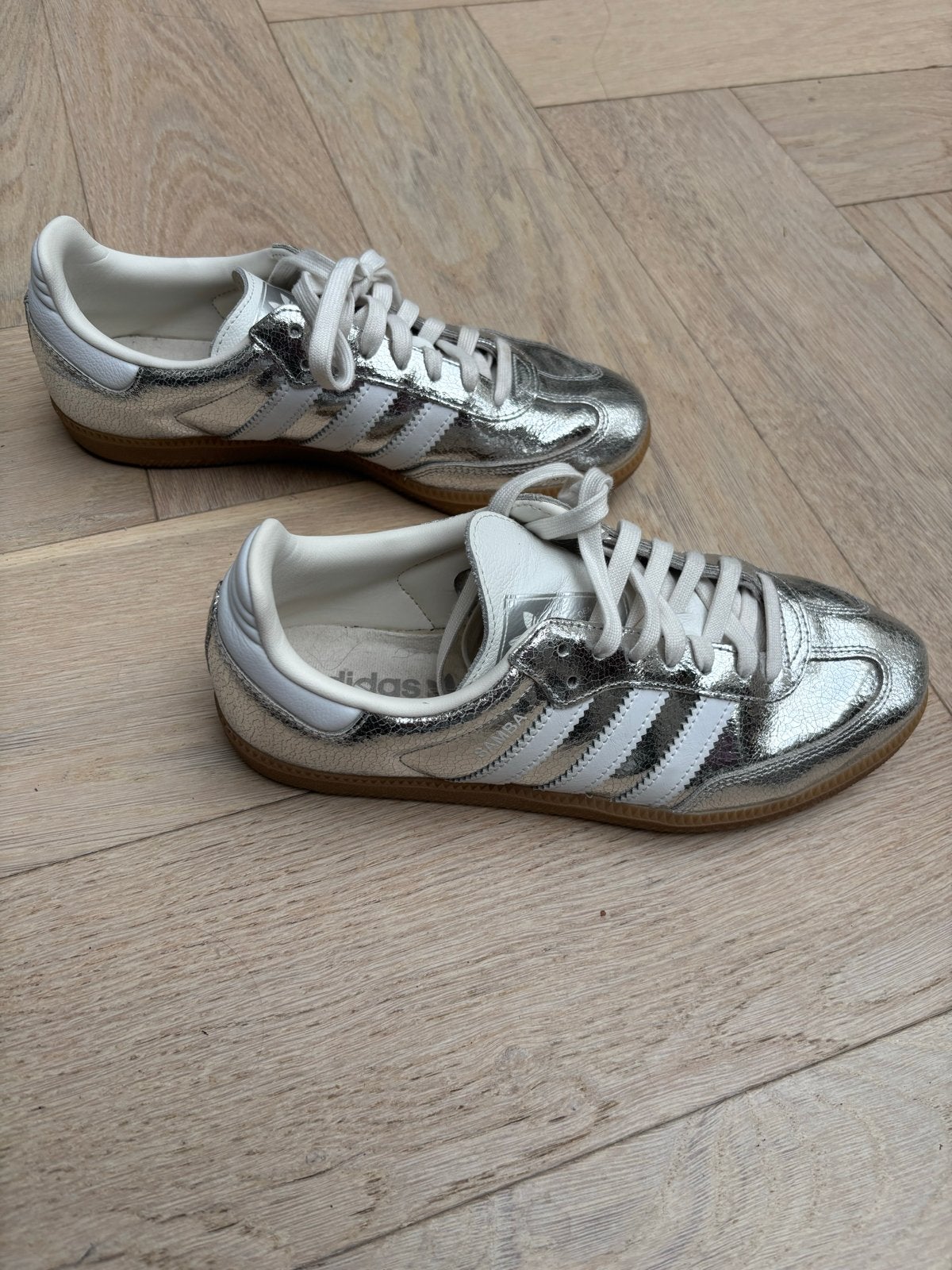 Adidas Samba OG sneakers zilver maat 40, Overige kleuren, Ophalen of Verzenden, Sneakers of Gympen, Zo goed als nieuw