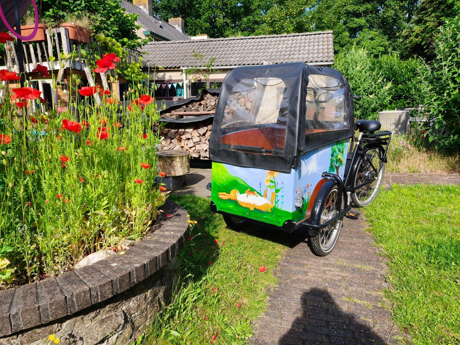Babboe big e. 500w. 483km €1.990 sept 2022, Ophalen, Zo goed als nieuw, 4 kinderen of meer