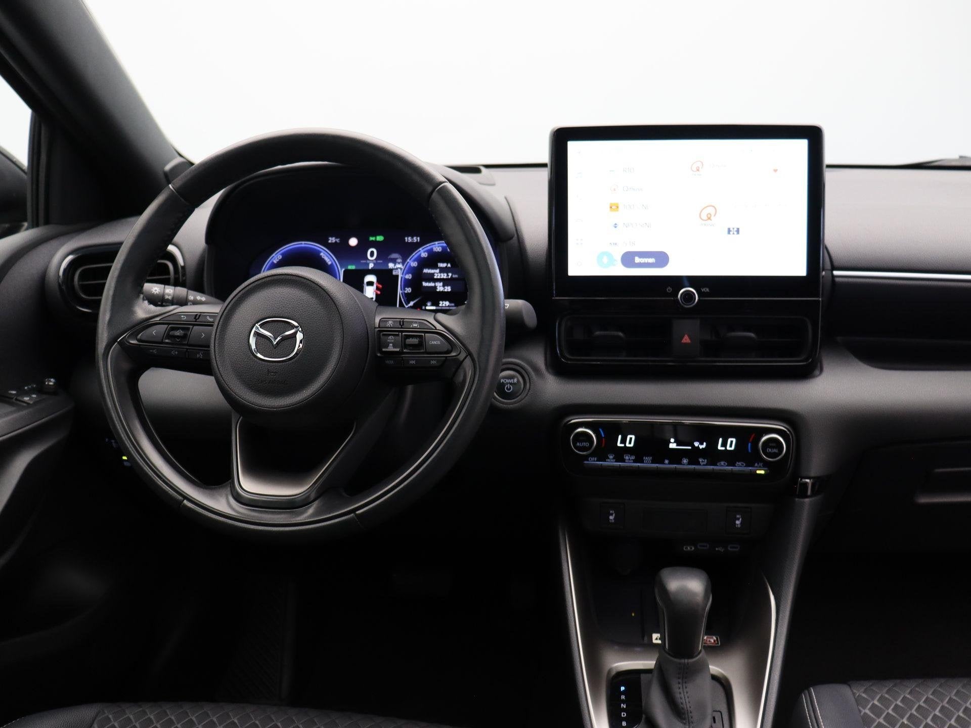 Mazda 2 Hybrid 1.5 Homura Plus | panoramadak | Apple carlay-, Auto's, Gebruikt, 49 €/maand, Hybride Elektrisch/Benzine, 3 cilinders