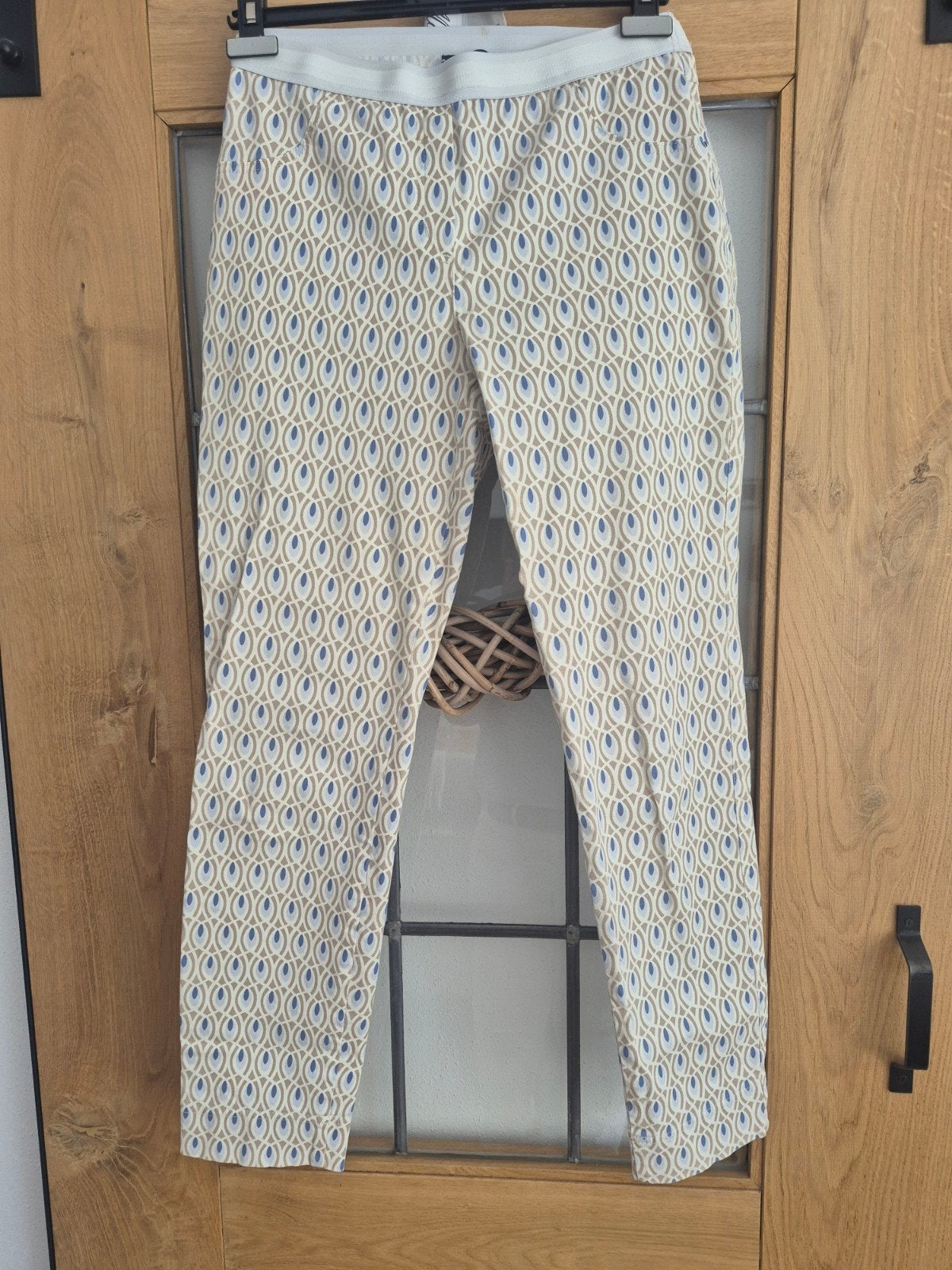 Gardeur broek beige blauw maat 38 - ZGAN, Maat 38/40 (M), Beige, Ophalen of Verzenden, Zo goed als nieuw