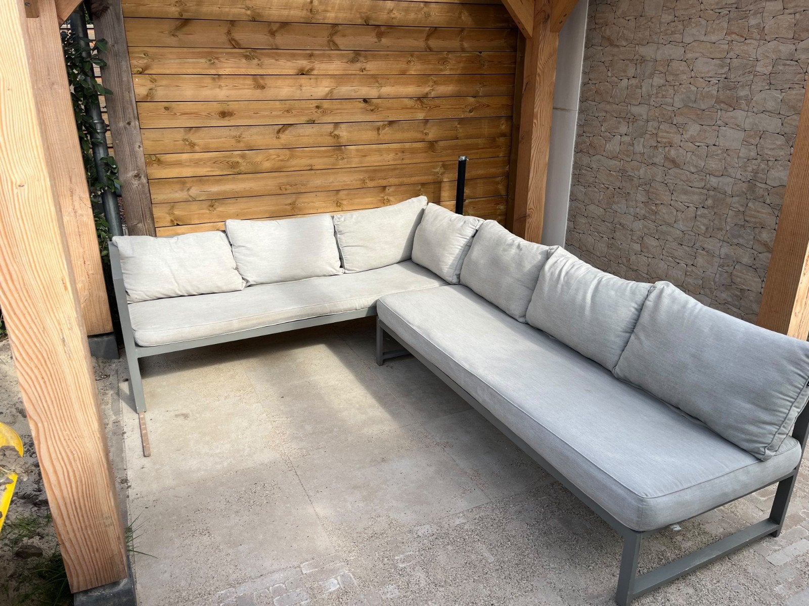Lantefant Loungeset 250x190 cm - Uitstekende Staat, Ophalen, 5 zitplaatsen, Gebruikt, Aluminium