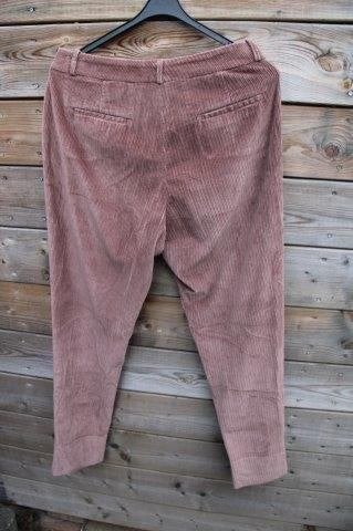 Broek bruin rib Peserico mt 46IT (EU40) Vaste prijs, Maat 38/40 (M), Peserico, Bruin, Ophalen of Verzenden