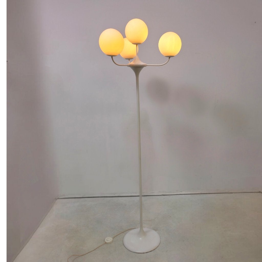 Temde Atomic space age vloerlamp 60's, Ophalen, Gebruikt, E14 (klein), Glas