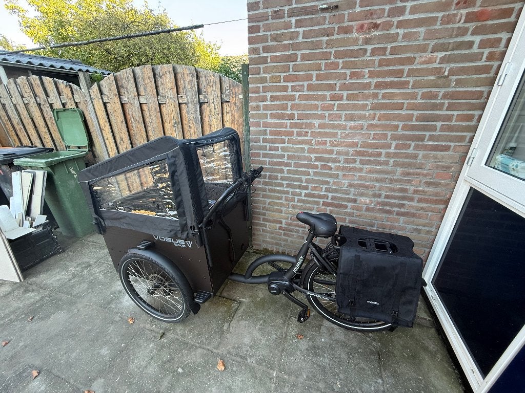 Vogue Bakfiets, 4 kinderen of meer, Elektrisch, Zo goed als nieuw, Schijfrem