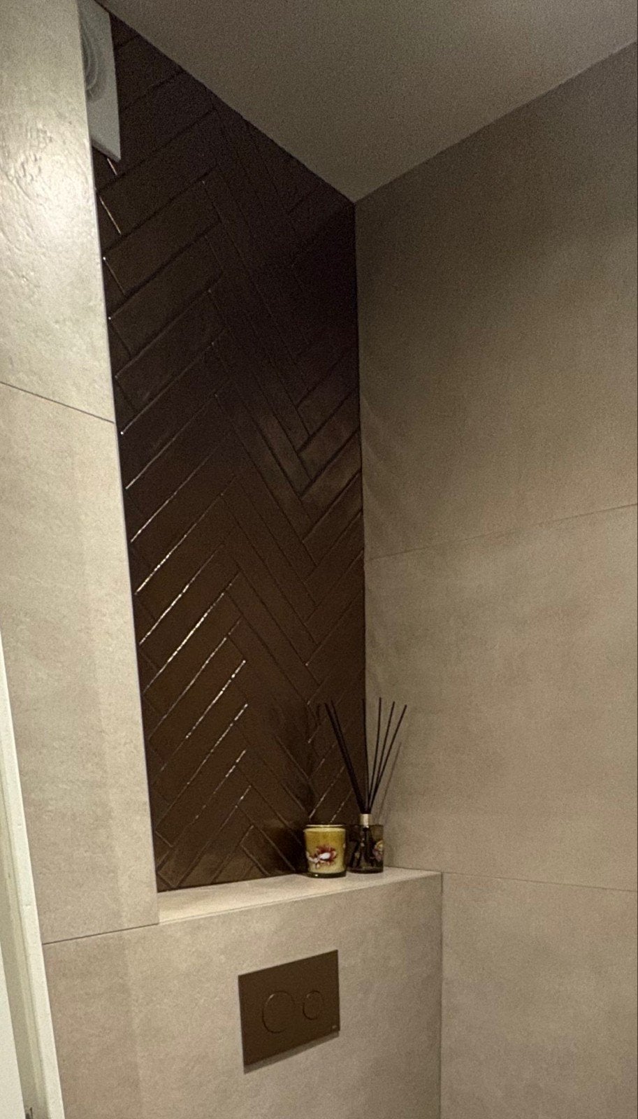 Bronze Vissengraat Tegels - 1m² complete doos, Doe-het-zelf en Verbouw, Tegels, Nieuw, Minder dan 20 cm, Minder dan 5 m², Wandtegels