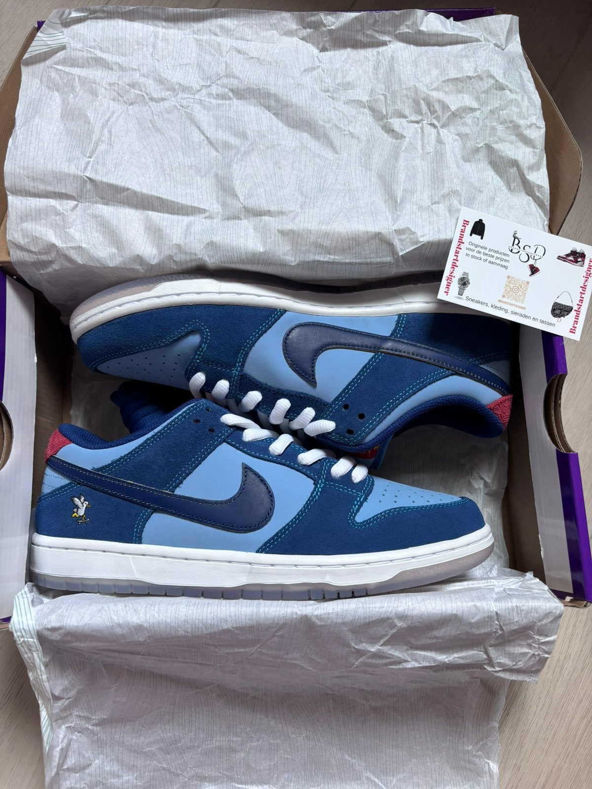 Nike Dunk Why So Sad (42) + legit check, Ophalen, Overige kleuren, Sneakers of Gympen, Zo goed als nieuw