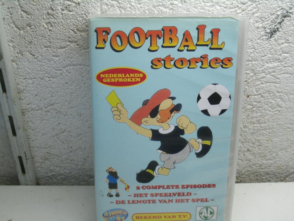 vhs 86a football stories kinder net, Cd's en Dvd's, VHS | Film, Alle leeftijden, Ophalen of Verzenden, Zo goed als nieuw