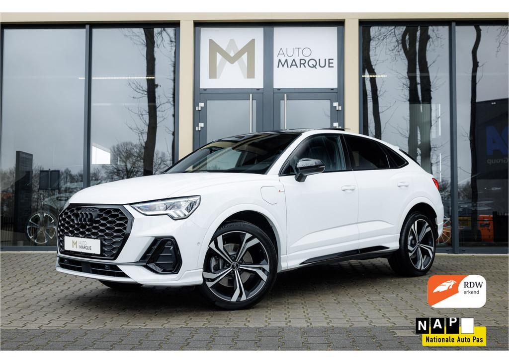 Audi Q3 Sportback 45 TFSI e 245PK Aut. | S Edition | Panoram, Gebruikt, Met garantie (alle), Wit, Automatische klimaatregeling