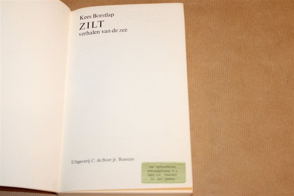 Zilt Kees Borstlap — Zeeverhalen & Maritiem 1971, Gebruikt, -, -, Ophalen of Verzenden