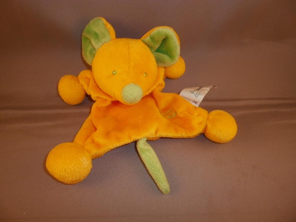 Tiamo muis rood geel of groen geel rammel in lijf 14 cm van, Muis, Overige karakters, Nieuw, Ophalen of Verzenden