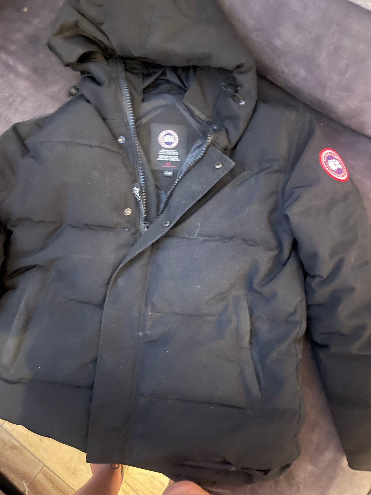 Canada Goose Dames Jas Maat M Zwart, Ophalen of Verzenden, Gedragen, Maat 38/40 (M), Zwart