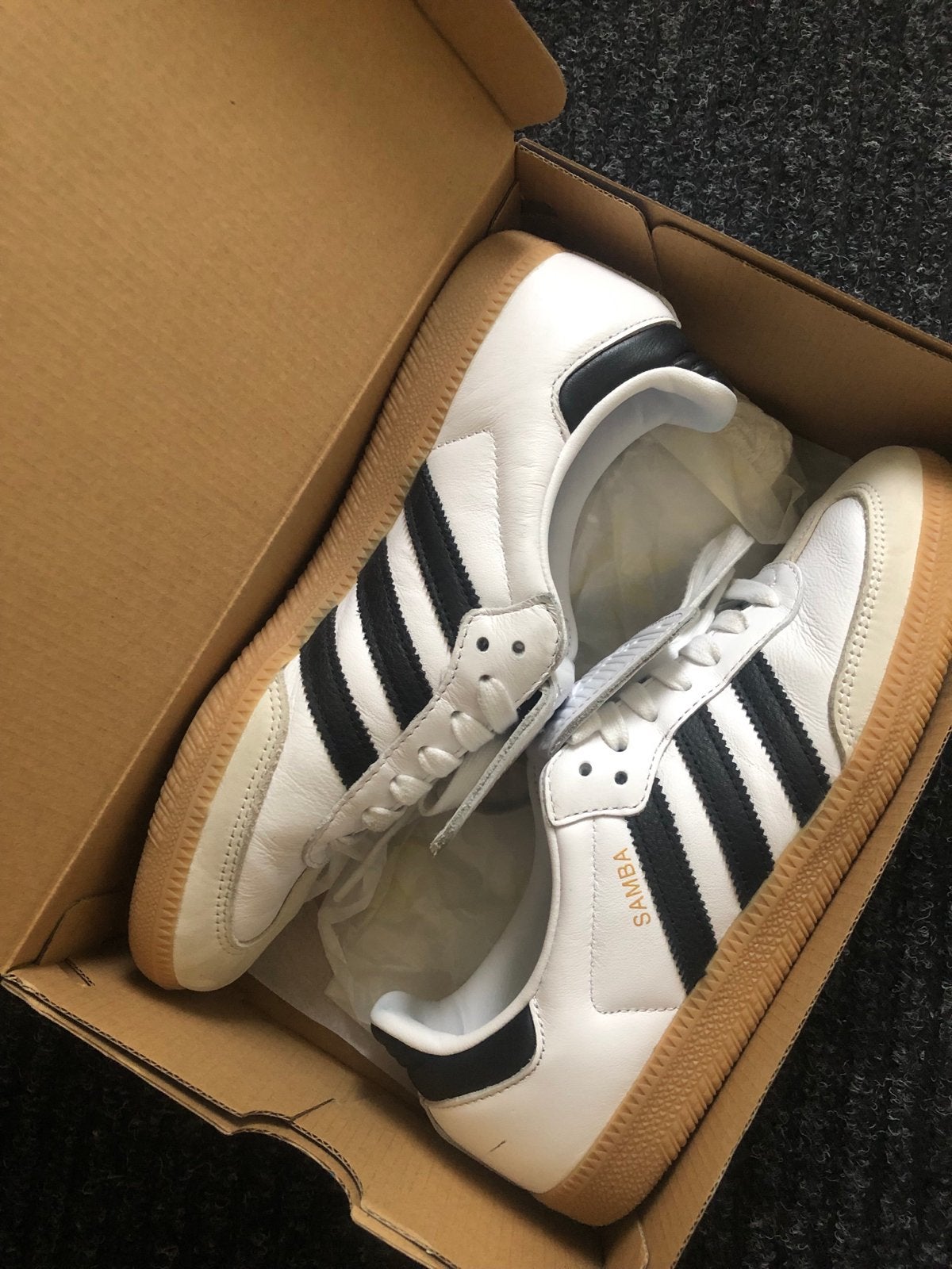 Adidas Samba OG sneakers - Wit met zwarte strepen, Ophalen of Verzenden, Nieuw, Wit, Sneakers of Gympen
