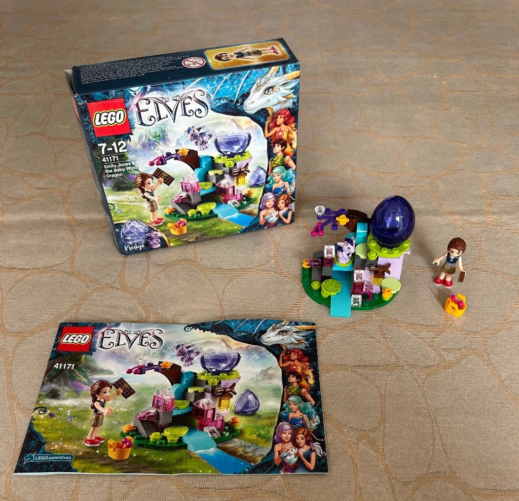 Lego Elves - 41171 - Emily Jones en de Winddraak - met doos, Inclusief instructies, Overige thema's, Lego, Ophalen of Verzenden