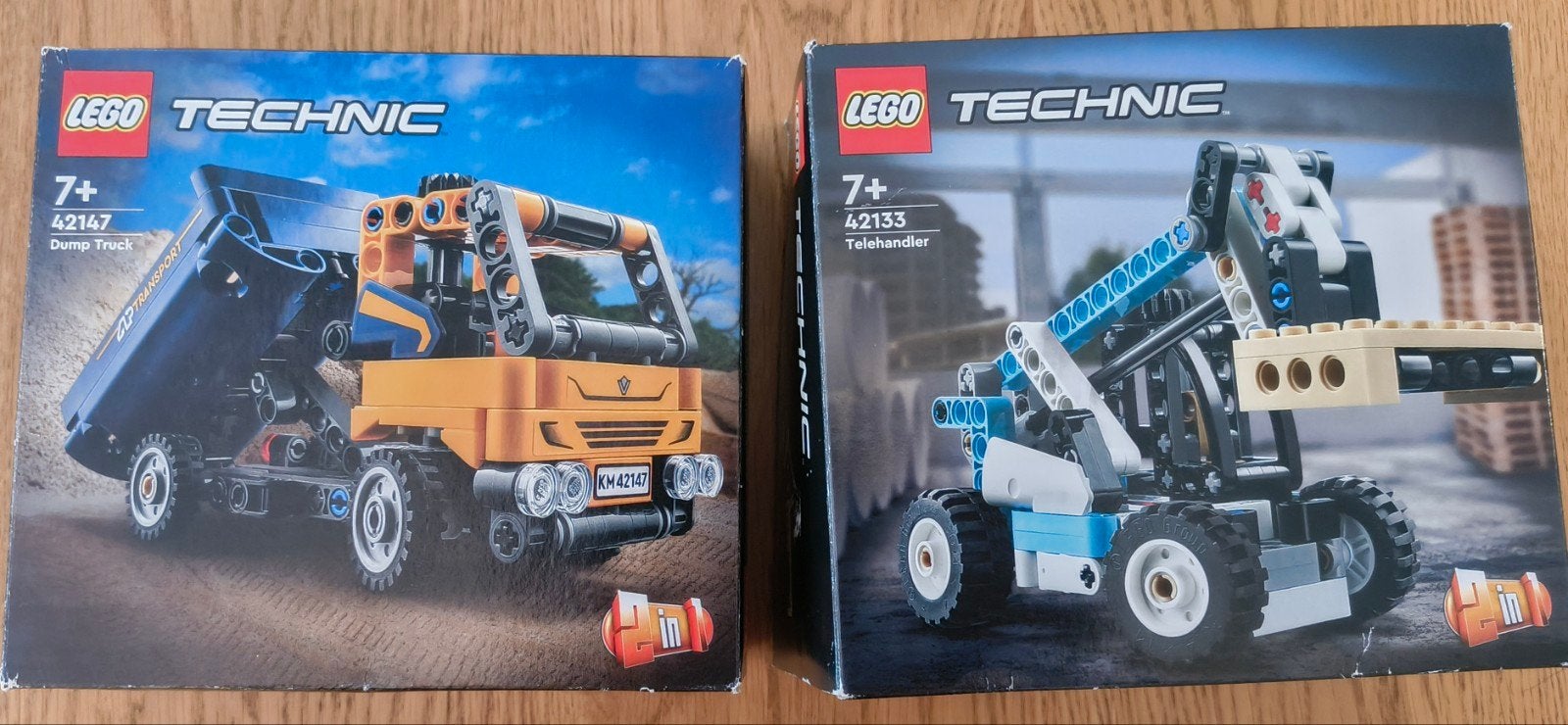 LEGO Technic 42147 Kiepwagen & 42133 Verreiker (2 sets), Ophalen of Verzenden, Zo goed als nieuw