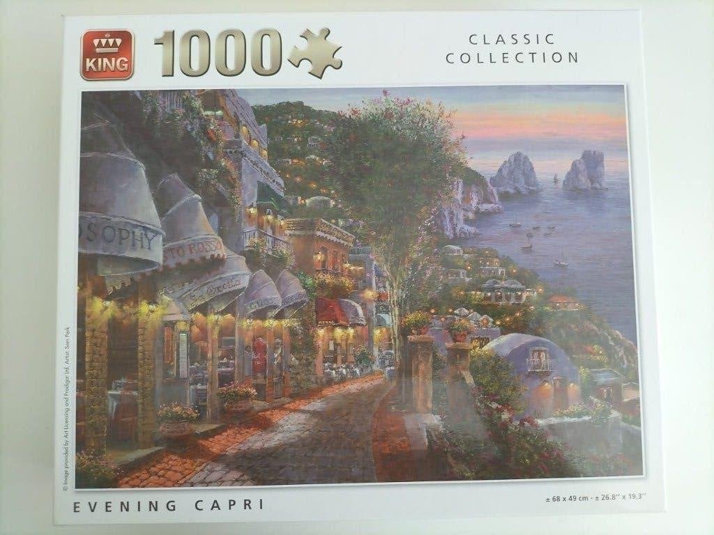 King puzzel (Evening capri - Classic collection), Ophalen, 500 t/m 1500 stukjes, Zo goed als nieuw, Legpuzzel