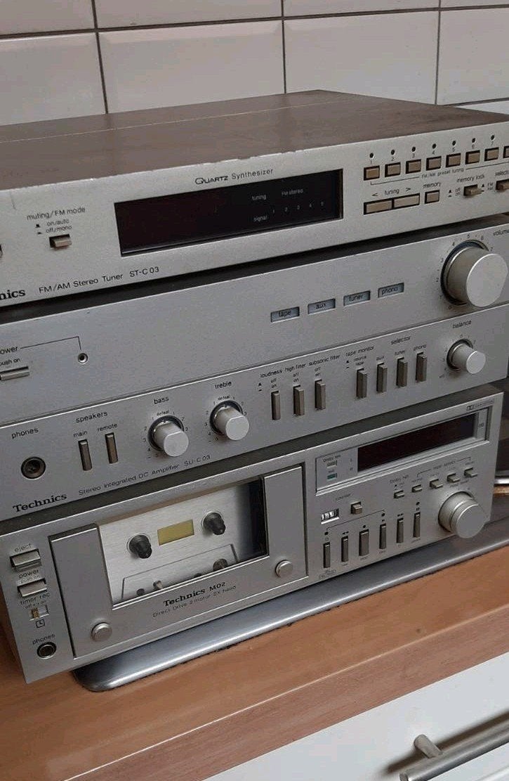 Technics Hifi Set: Tuner, Versterker, Cassettedeck, Overige merken, Tuner of Radio, Gebruikt, Losse componenten