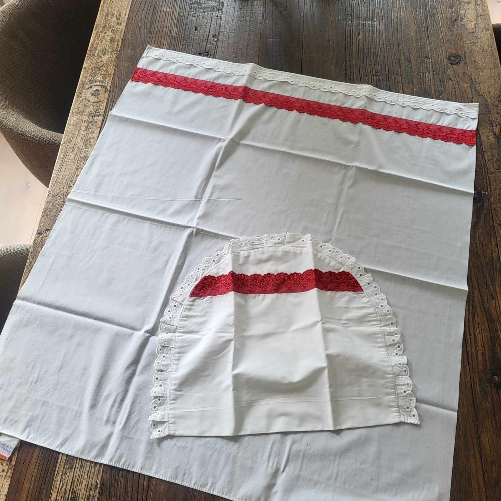 Terlenka baby ledikant laken + sloop polyester katoen 80x90, Gebruikt, Jongetje of Meisje, Wit, Overige typen